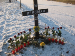 Das Erinnerungskreuz am 19.12.2009